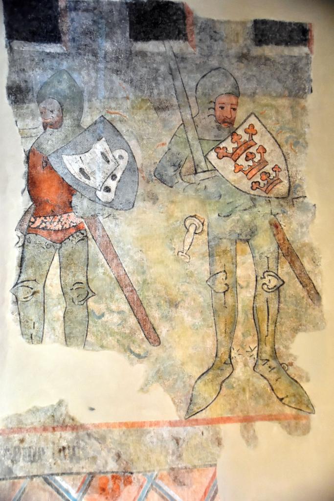 Malowidło z ul. Żeglarskiej w Toruniu. Pierwszy z prawej to król Artur,  fot. H. Bełczyk