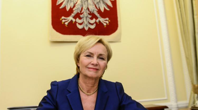 Minister nauki i szkolnictwa wyższego Lena Kolarska-Bobińska. Fot. PAP/Jakub Kamiński 20.12.2013
