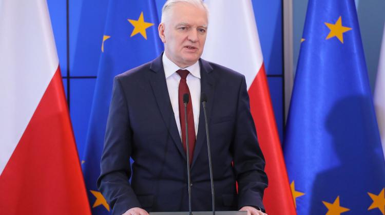 Minister nauki i szkolnictwa wyższego Jarosław Gowin. Fot. PAP/Paweł Supernak 11.03.2020