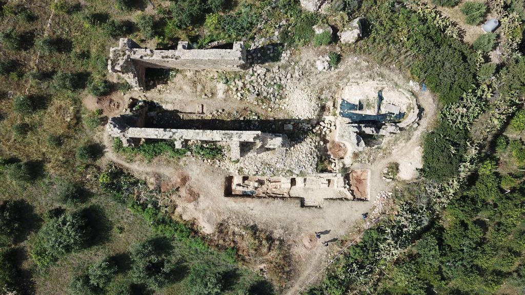 Wykopy archeologiczne w roku 2018 - widok z góry. Fot. P. Wroniecki
