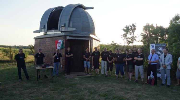 roczystość inauguracji 60 cm teleskopu w Niedźwiadach (13.08.2015 r.) Fot. K. Czart. 