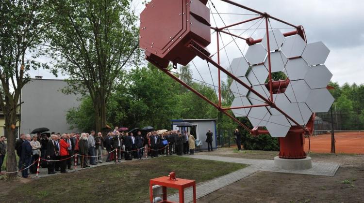 Inauguracja prototypu struktury mechanicznej teleskopu. Źródło: CTA. 
