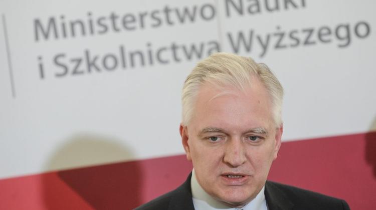 Wicepremier, minister nauki i szkolnictwa wyższego Jarosław Gowin. Fot. PAP/Marcin Obara 23.05.2016