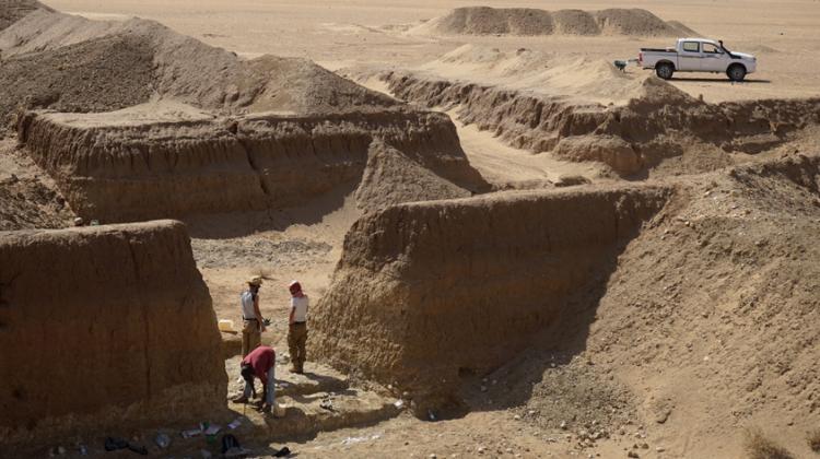 Fot. M. Masojć; prace archeologów w jednej z opuszczonych kopalń złota na Pustyni Wschodniej